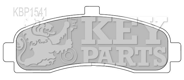 KEY PARTS Комплект тормозных колодок, дисковый тормоз KBP1541
